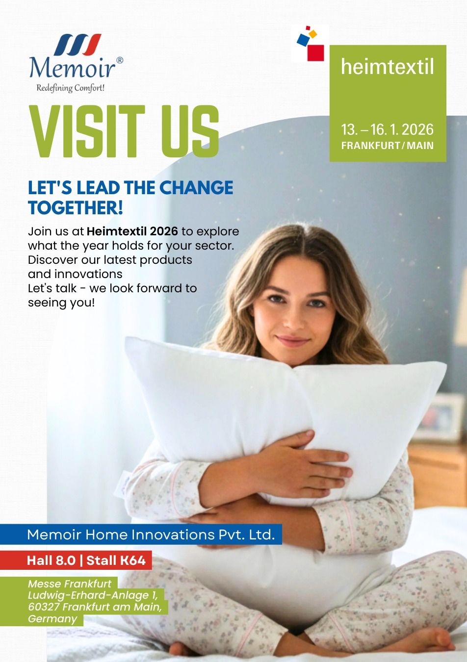 Heimtextil 2026 — Meet Memoir Home in Frankfurt